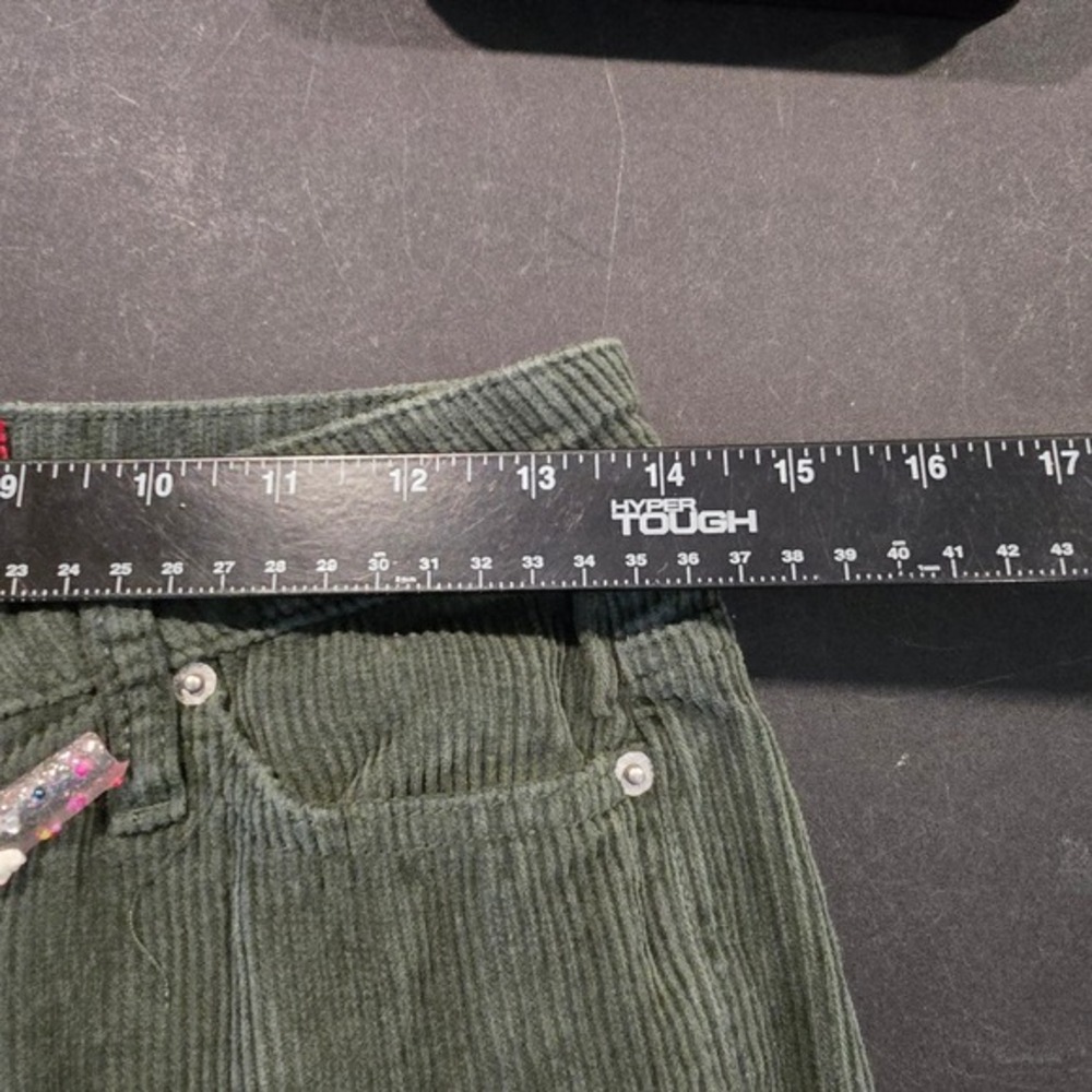 BDG Urban Outfitters Dark Green Corduroy Mom High-Rise Tapered‎ Pants Size 25 - Picture 8 of 11